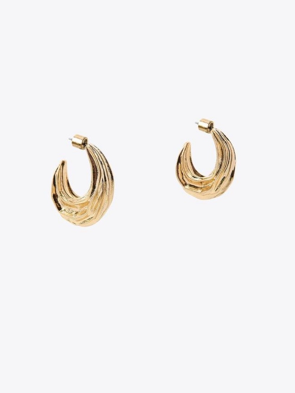 Zara Gold Tone Twist Hoop Earrings - Women Jewelry